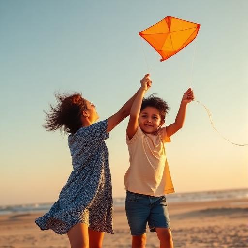 Kite, windy day