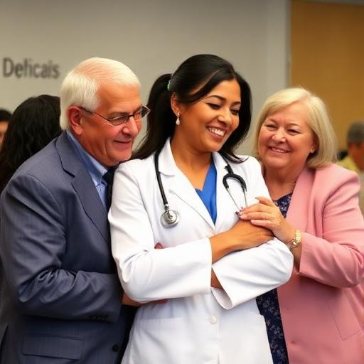 Lucia's white coat