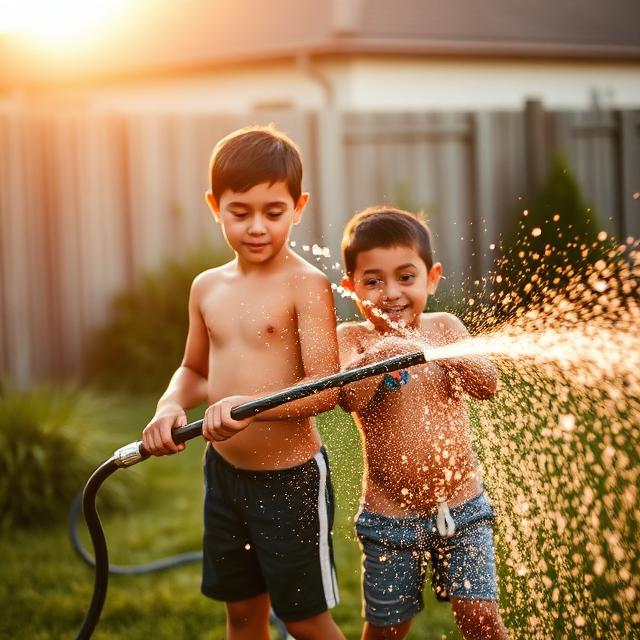 August, the hose